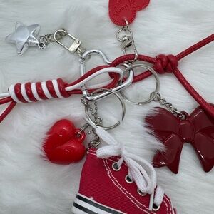 Red Chucks Bag Chain